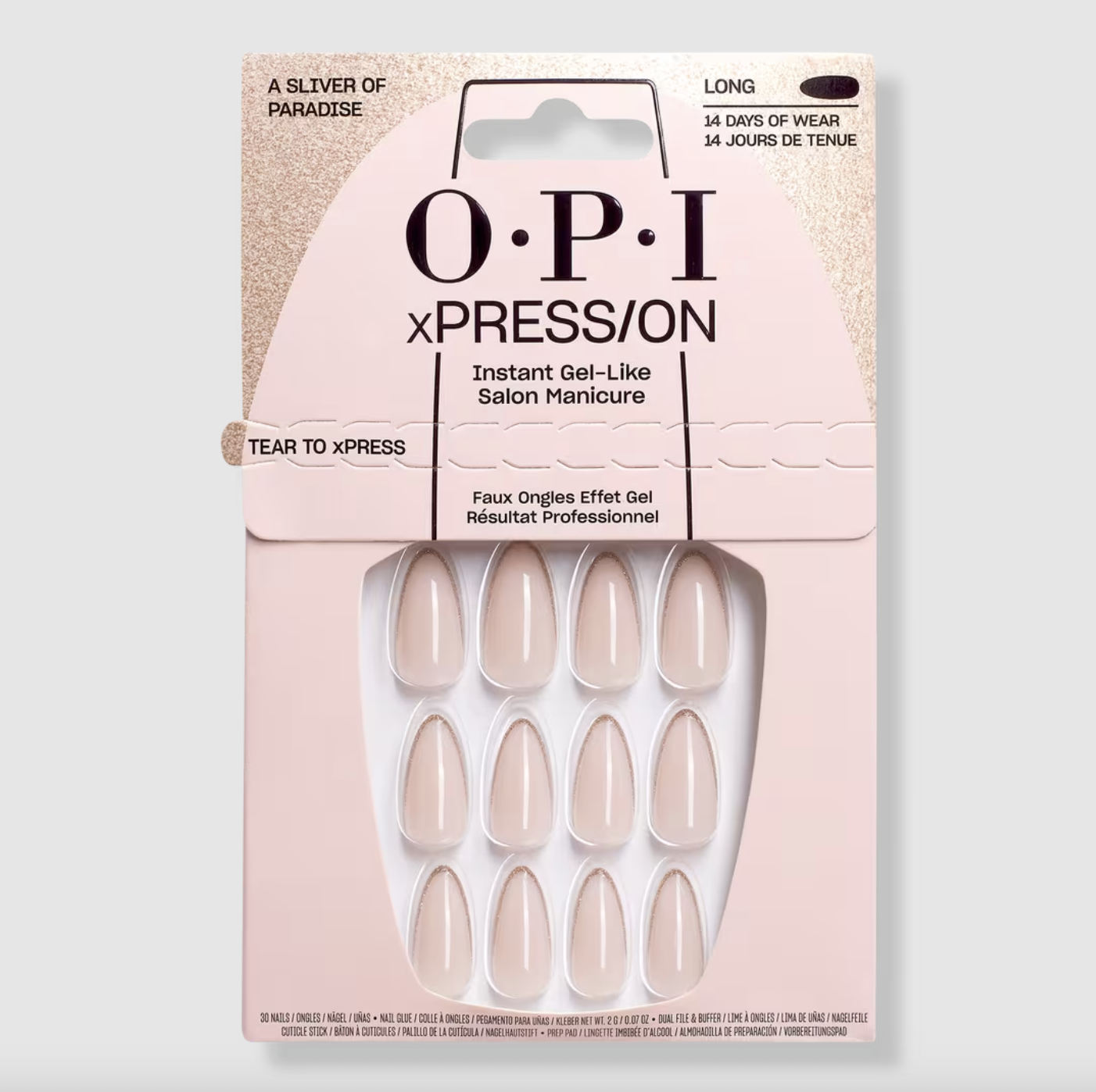OPI, Xpress/on French Tip Press on Nails