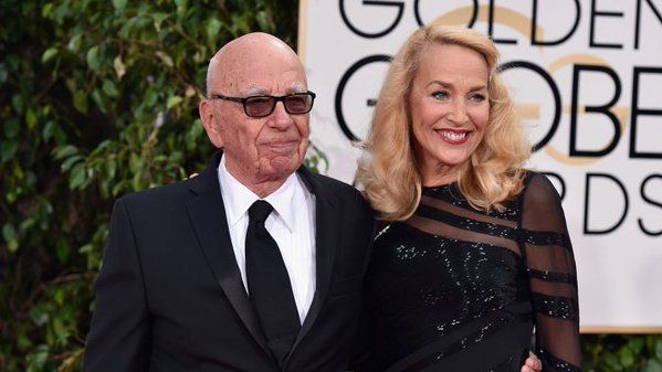 Rupert Murdoch and Jerry Hall.