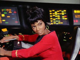 Nichelle Nichols as Lt. Uhura in 'Star Trek'