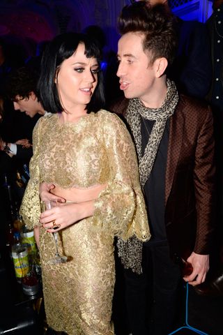Katy Perry and Nick Grimshaw at the Warner Music after party
