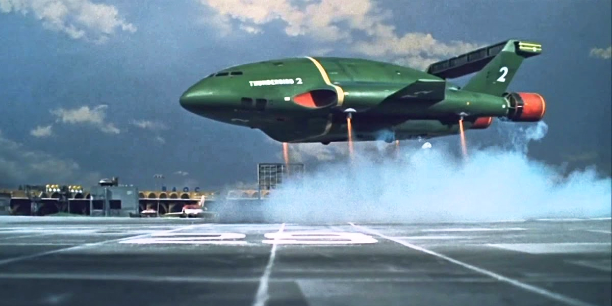 Thunderbird 2, a gigantic, gravity-defying aircraft could carry all manner of specialized rescue machinery in its cargo hold.