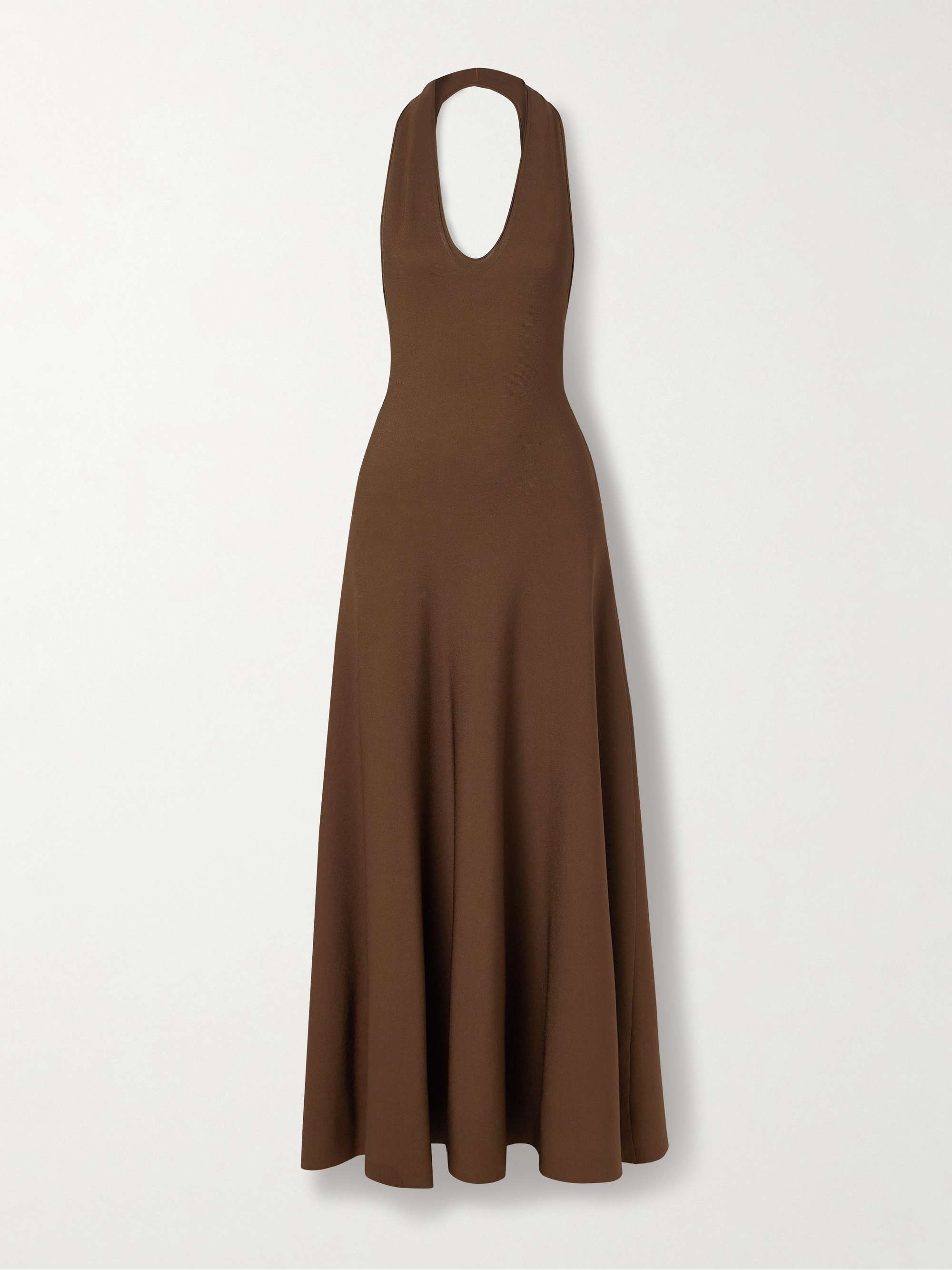 Melina Stretch-Knit Halterneck Maxi Dress