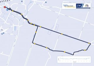 The 2019 UEC Road European Championships time trial course for all events