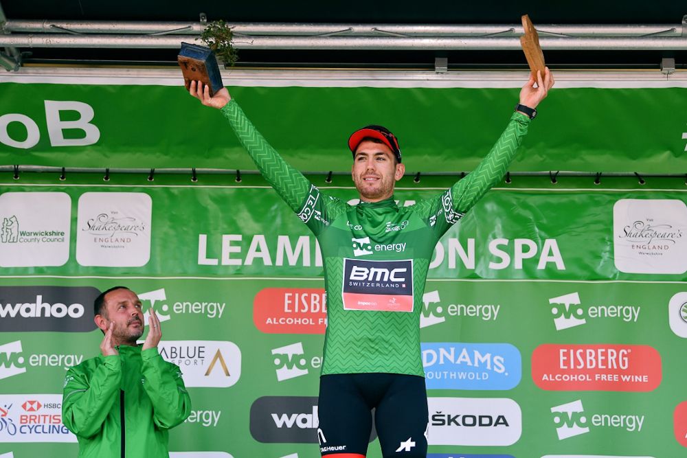 Patrick Bevin extended his overall lead during stage 4 in Britain