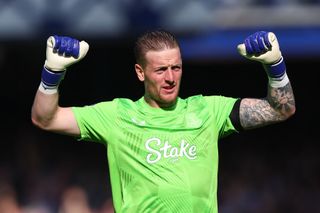 Everton squad for 2024/25 LIVERPOOL, ENGLAND - AUGUST 31: Jordan Pickford of Everton during the Premier League match between Everton FC and AFC Bournemouth at Goodison Park on August 31, 2024 in Liverpool, England. (Photo by Robbie Jay Barratt - AMA/Getty Images)