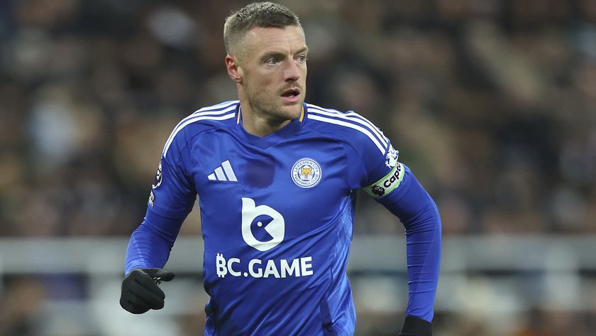 Leicester City captain Jamie Vardy during a Premier League match