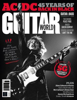 july 2025 angus young in 1979 with a gibson SG