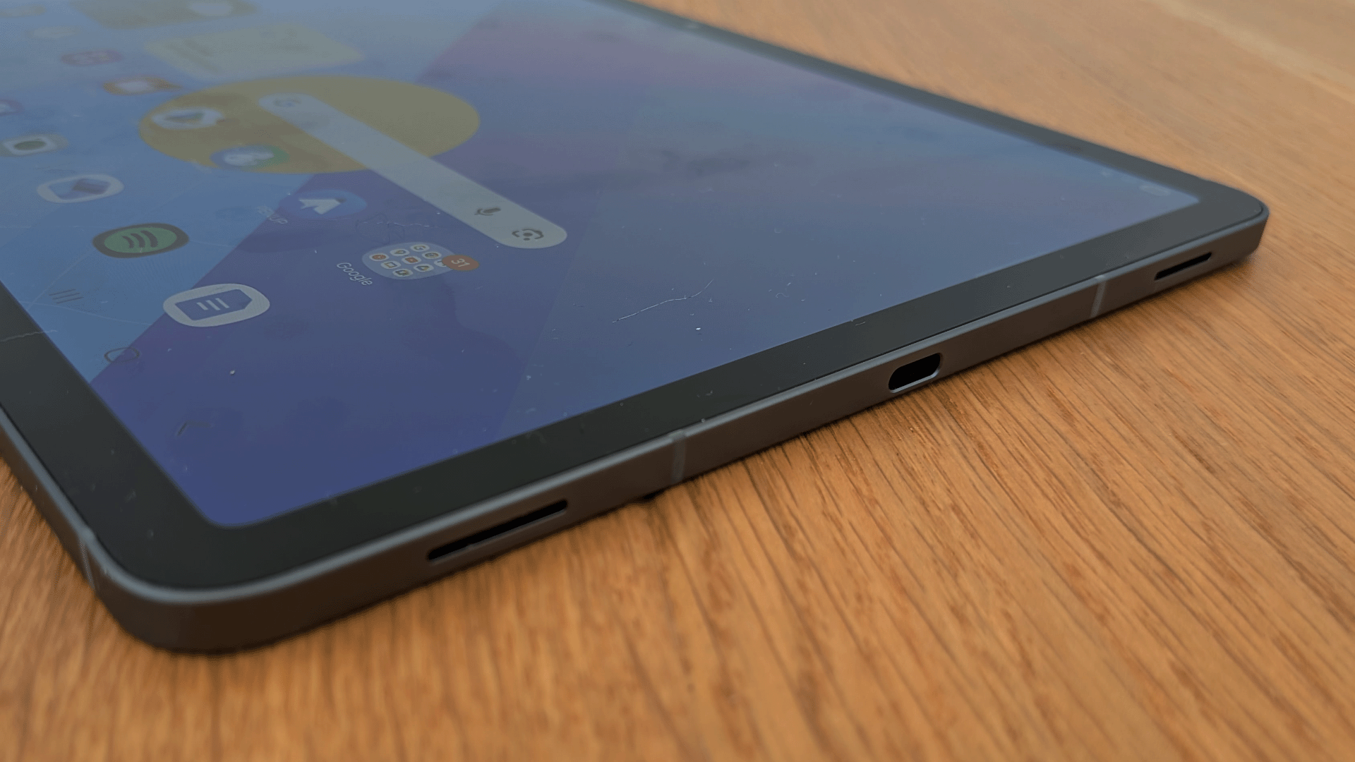 The Samsung Galaxy Tab S11 on a desk