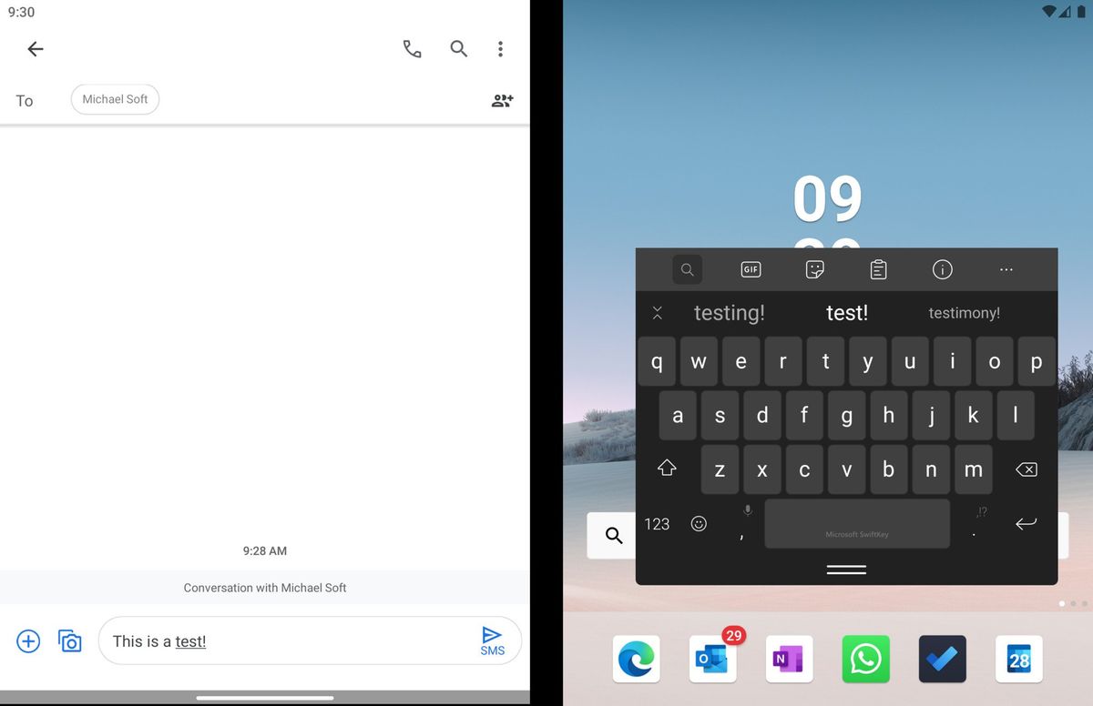 Surface Duo Swiftkey