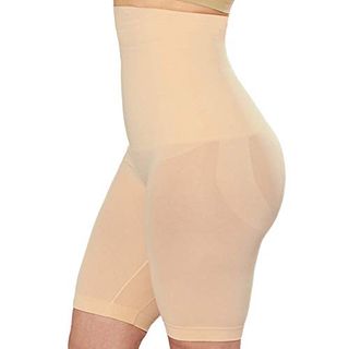 Shapermint High Waisted Body Shaper Shorts - Shapewear for Women Tummy Control Small to Plus-Size, Nude Small