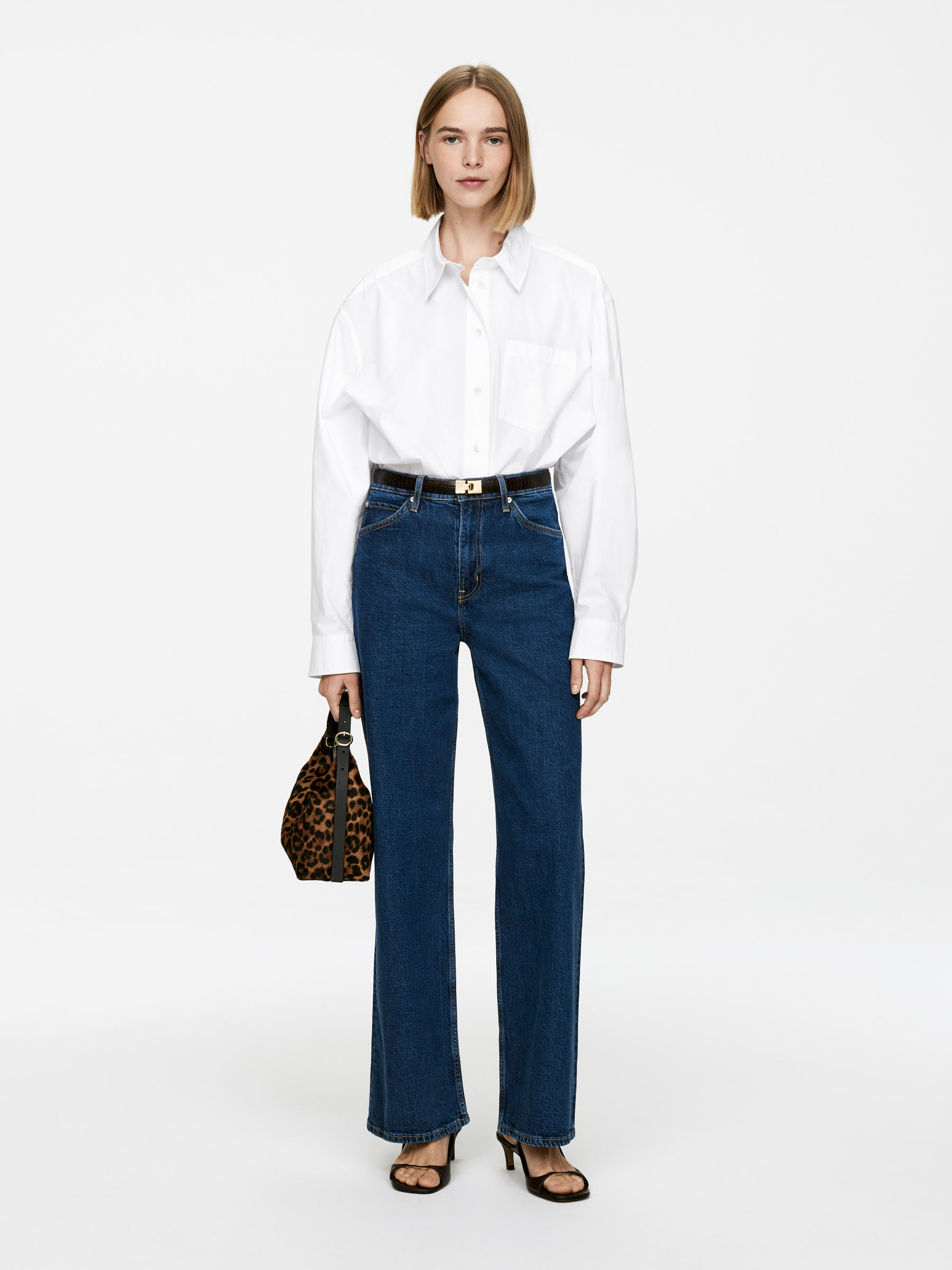Lupine Flared Jeans 
 Dark Blue 
 Women 
 Arket Gb