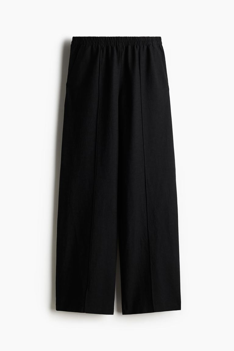 Linen-Blend Trousers