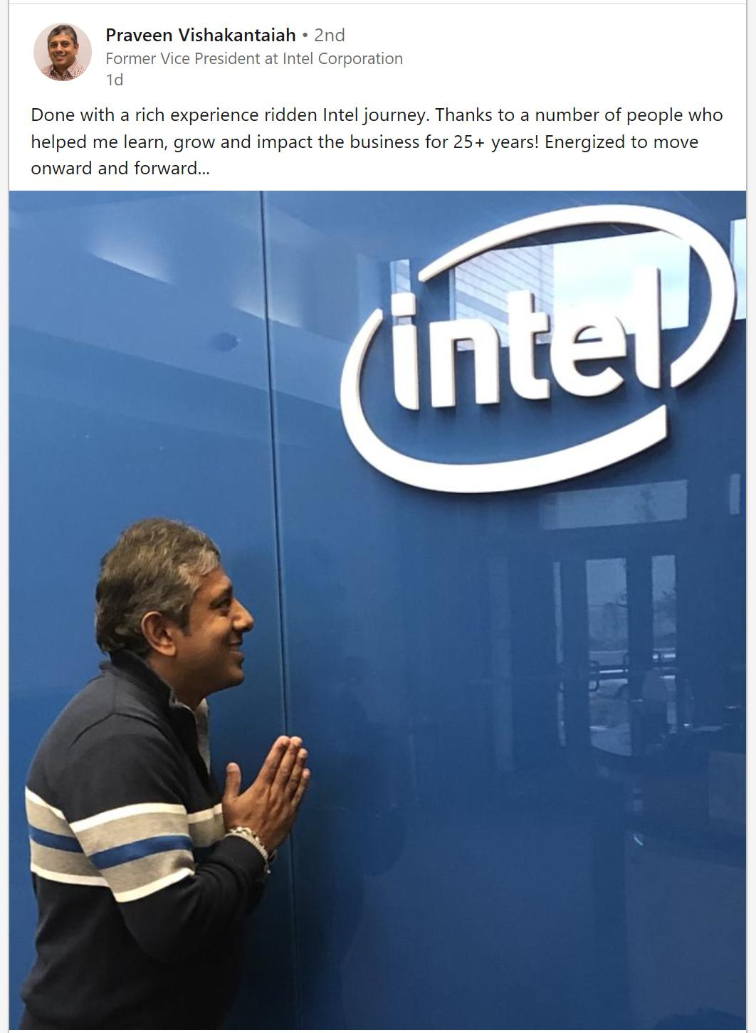 Intel VPs of PC Innovation and System Software Depart, New CMO ...