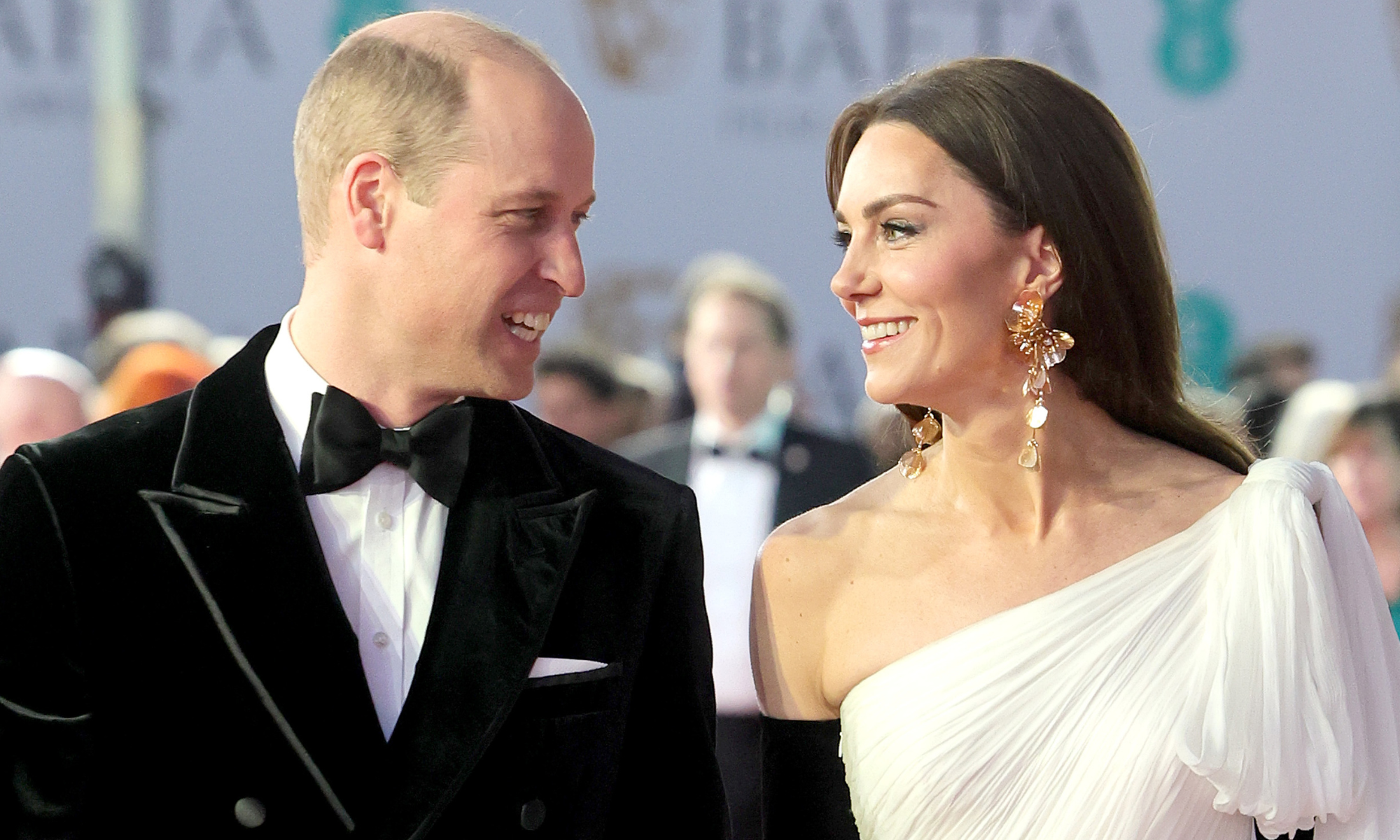 Kate and William attend the EE BAFTA Film Awards 2023 at The Royal Festival Hall on February 19, 2023 in London, England