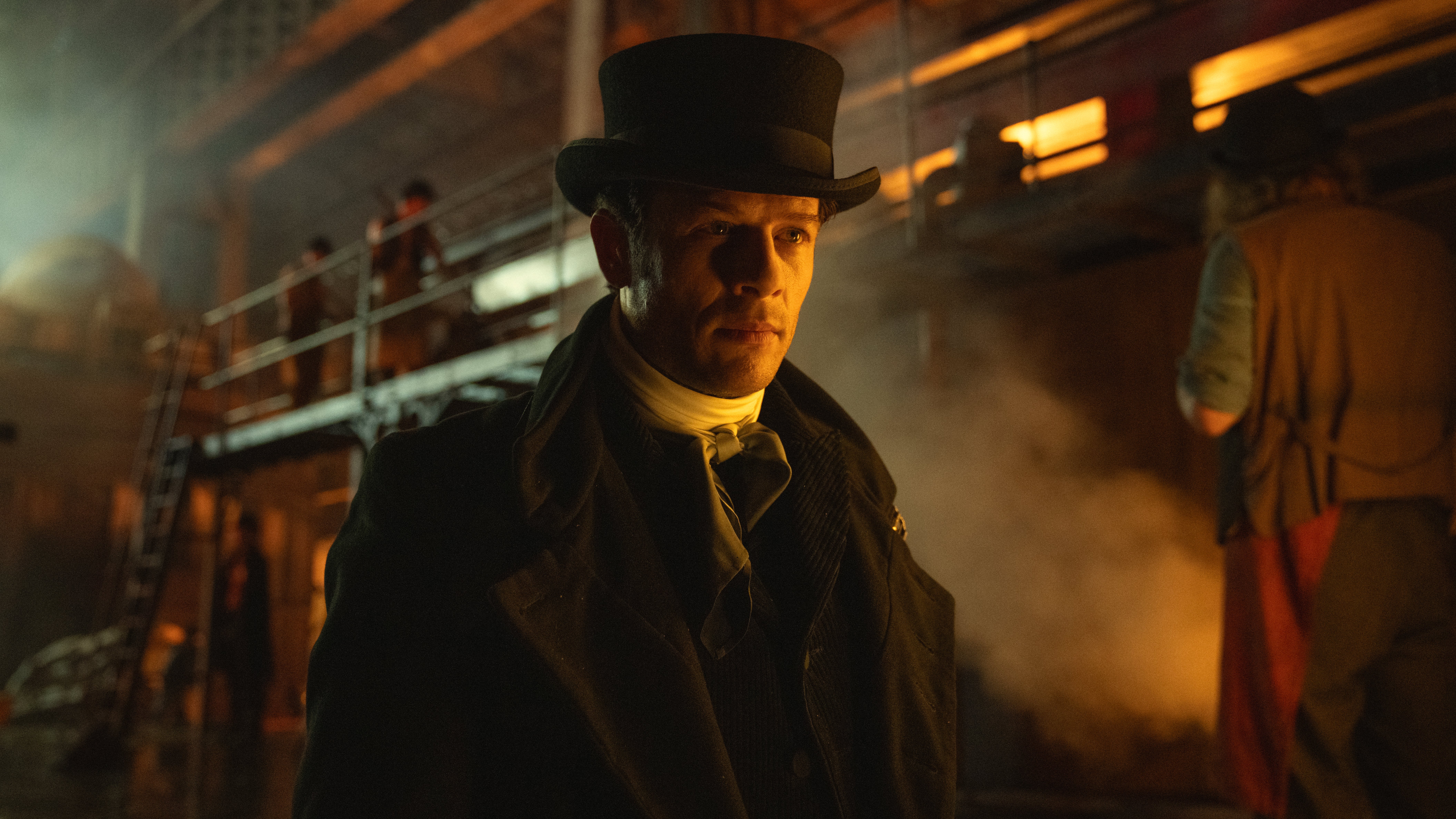 A first-look photo from Netflix's "House of Guinness" featuring James Norton in formalwear