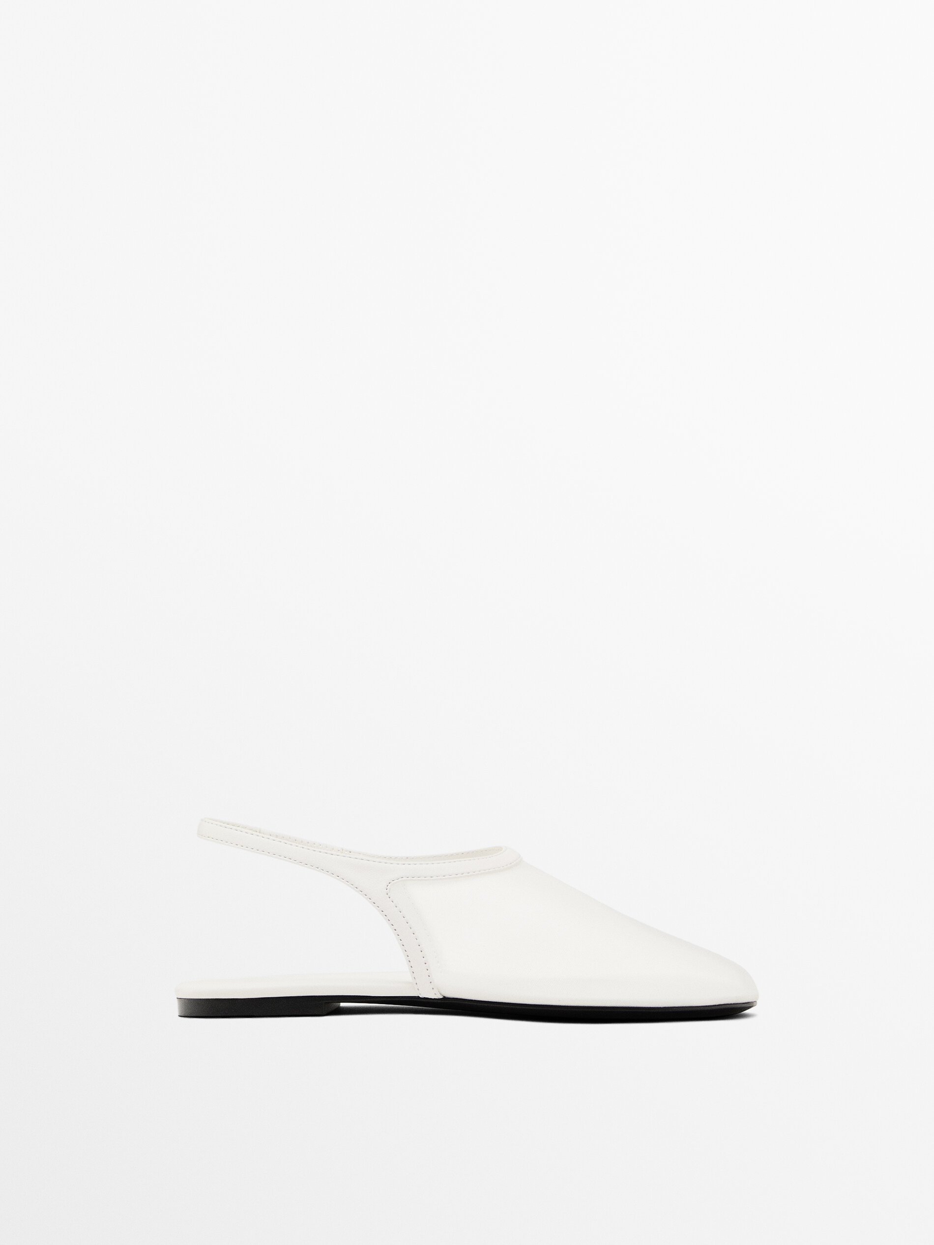 Mesh Slingback Ballet Flats