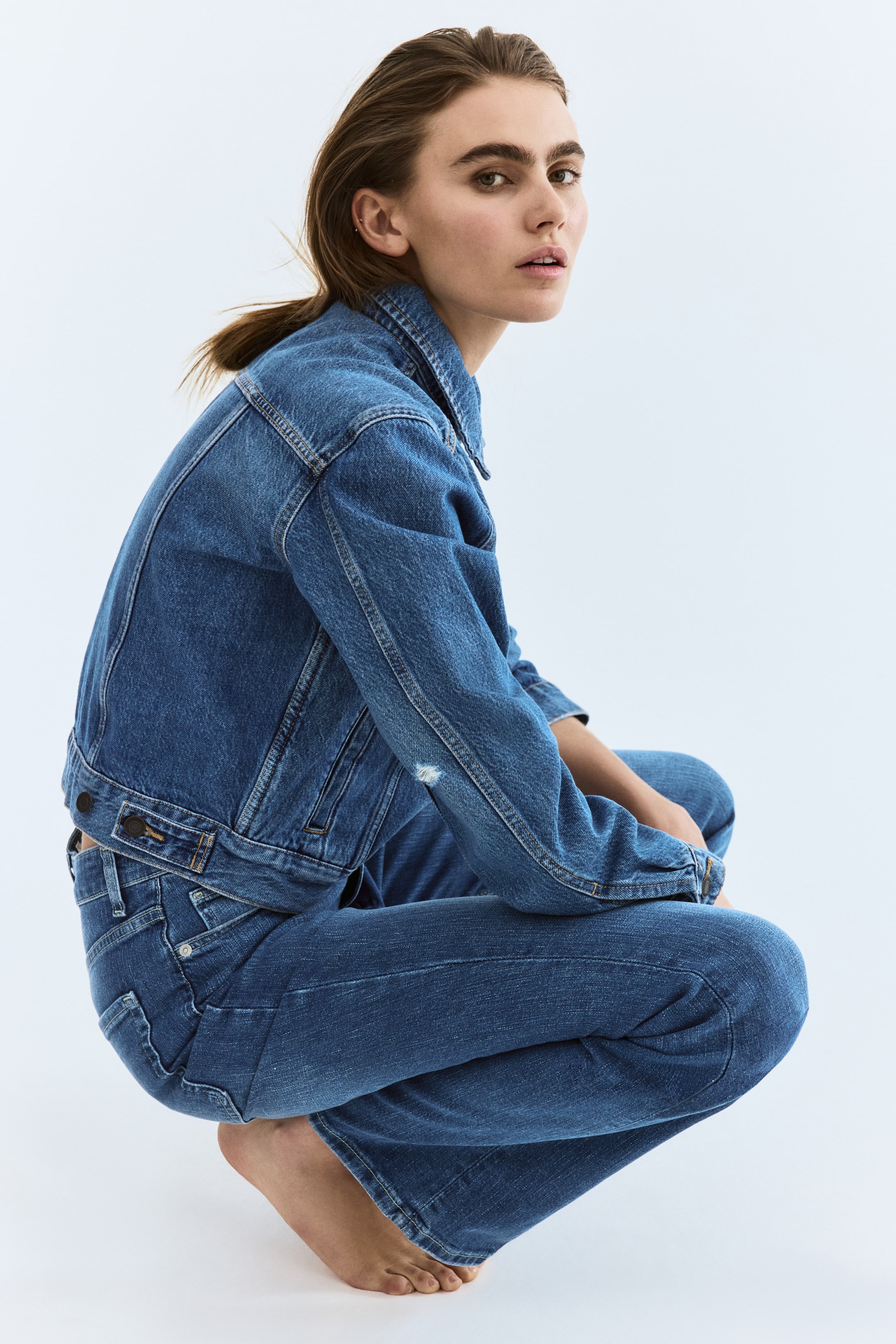 bootcut high jeans