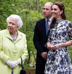 Kate Middleton, Queen Elizabeth and Prince William at the Chelsea Flower Show