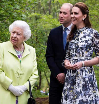 Kate Middleton, Queen Elizabeth and Prince William at the Chelsea Flower Show