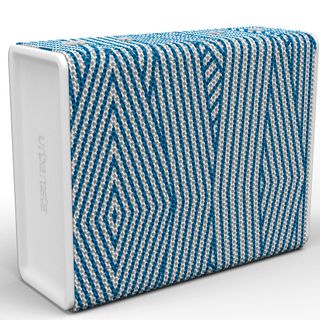 Sydney H&M Home Edition Speaker with blue and white patterned exterior