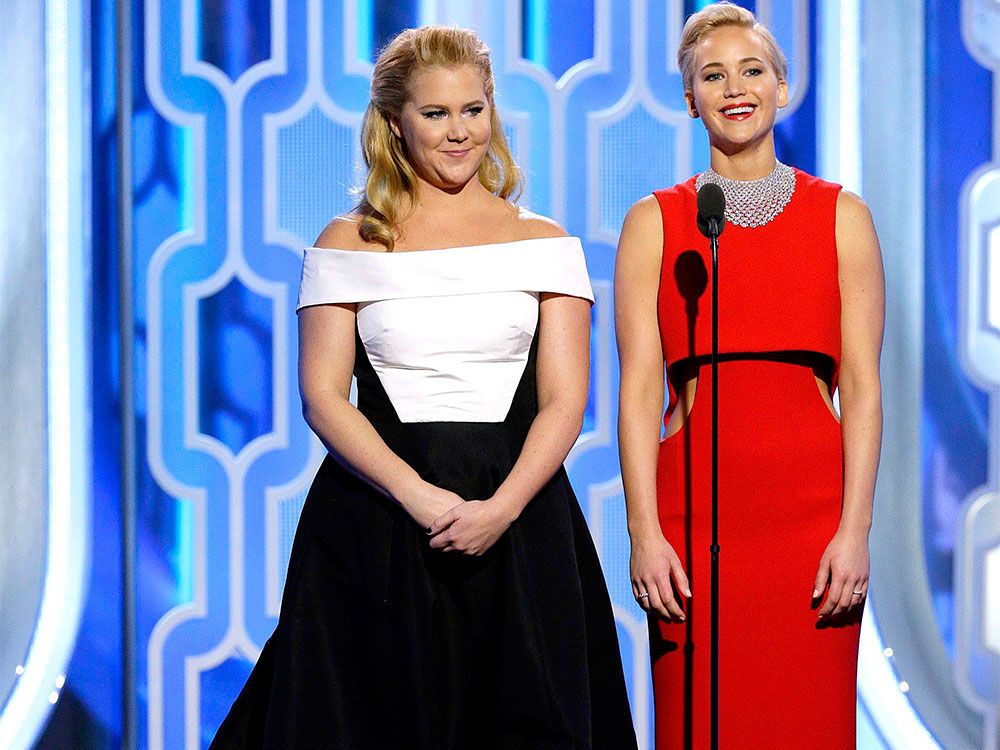 Amy Schumer and Jennifer Lawrence