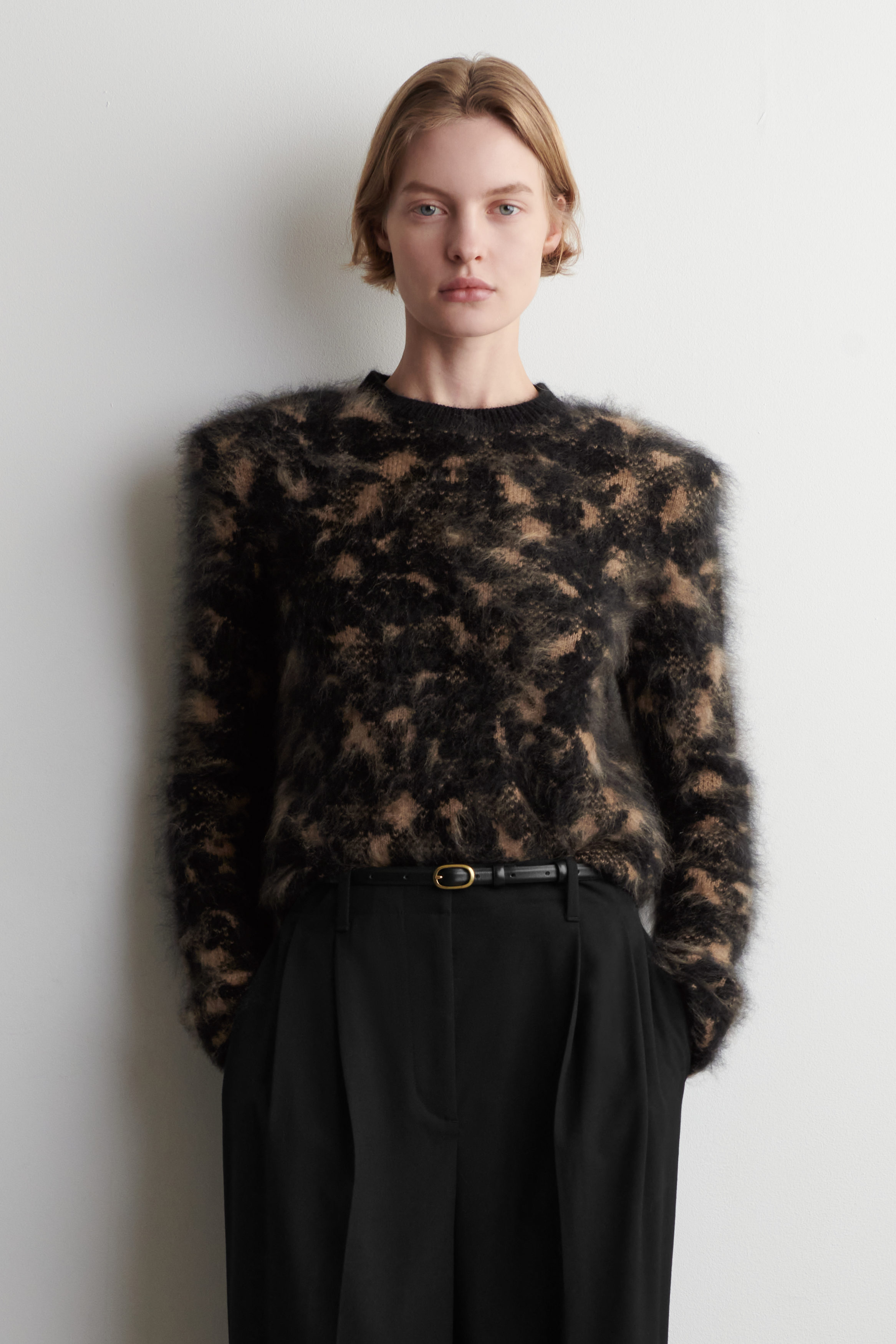 Animal-Jacquard Merino Wool Jumper