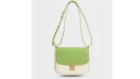 Charles & Keith Metallic Push-Lock Clutch