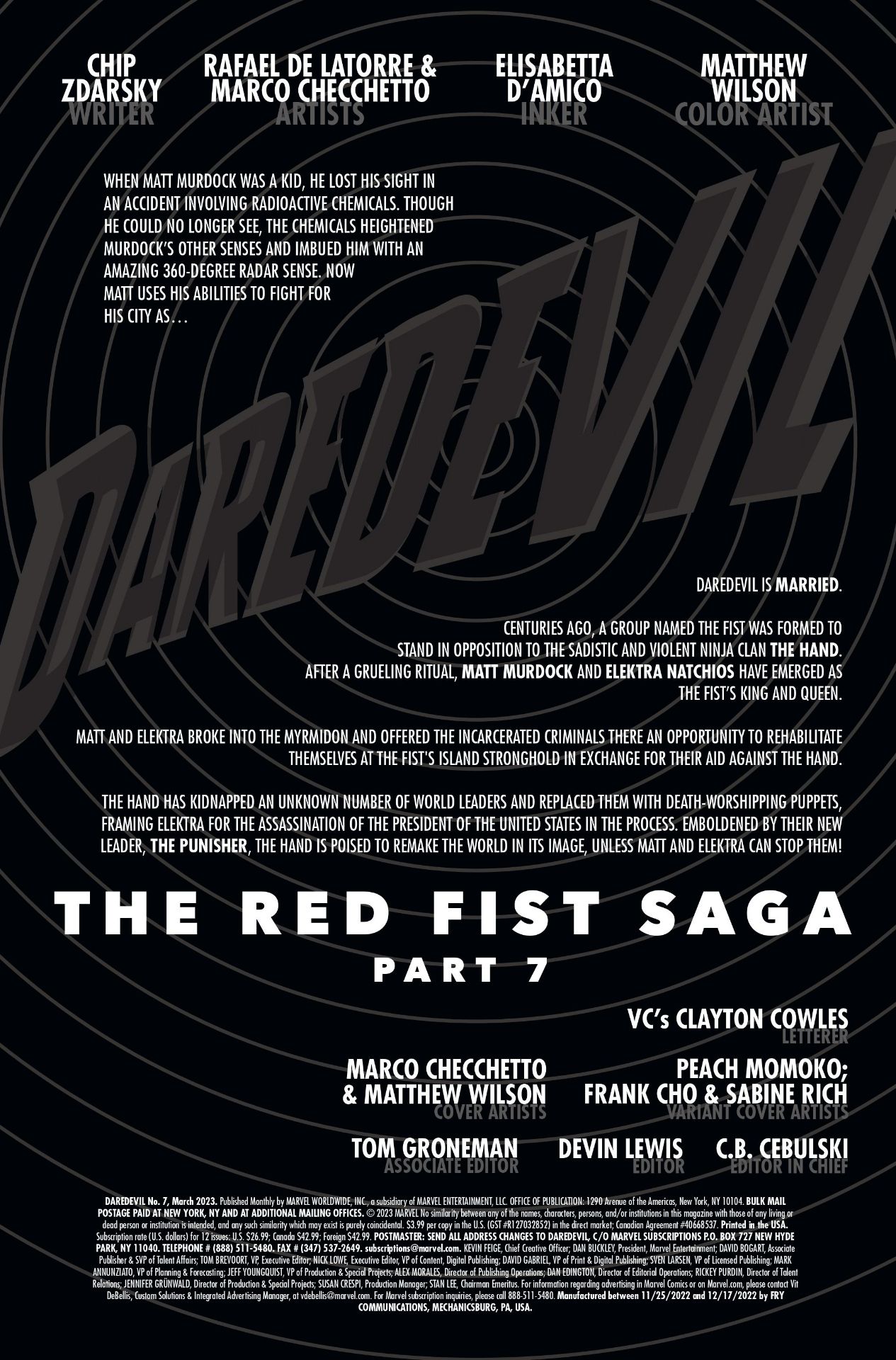Daredevil #7 art