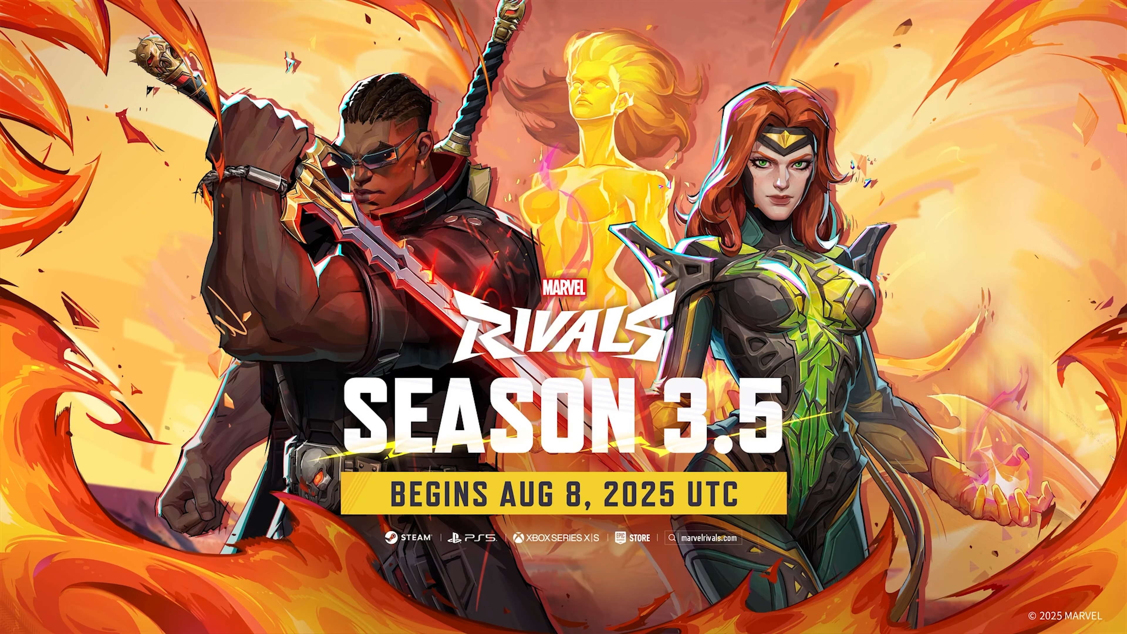 Blade and Phoenix pose side by side