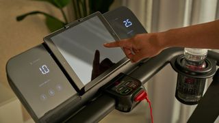 Echelon Stride Treadmill tablet on console