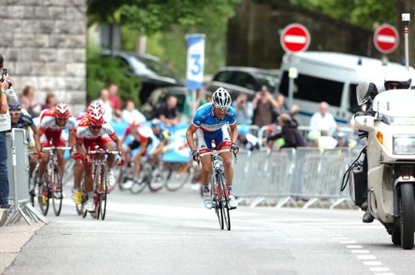 Voeckler held a promising lead in the final 500m