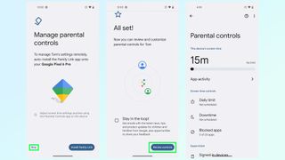 how to set up parental controls with family link on android
