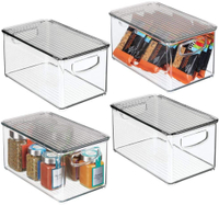 mDesign Plastic Stackable Storage Box with Handles | Was $54.99, now $39.99