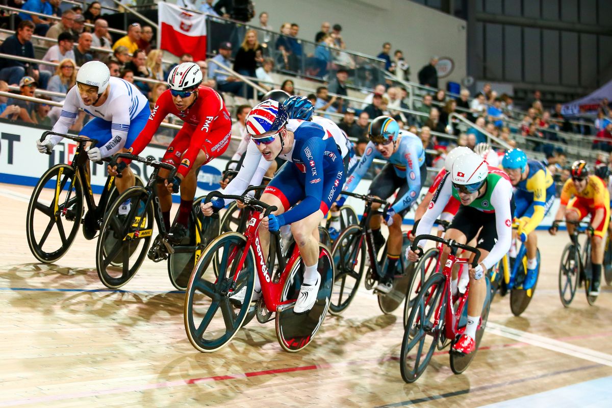 Ollie Wood (Great Britain) in the elimination race