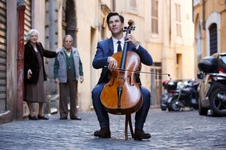 Guy Johnston and his 1714 Tecchler cello, currently worth £750,000. He'll need to be careful where he busks with that thing... (Pic: Musacchio)