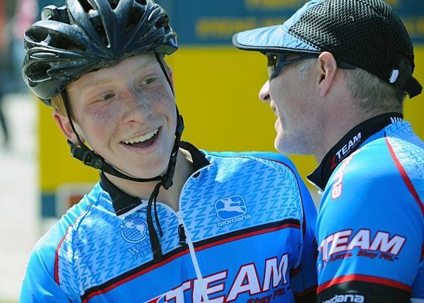 A racer from Marin Catholic