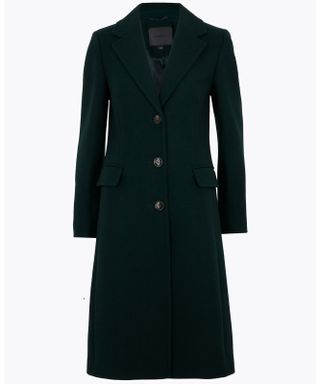 Wool Tailored Coat with Cashmere, £149, Marks & Spencer