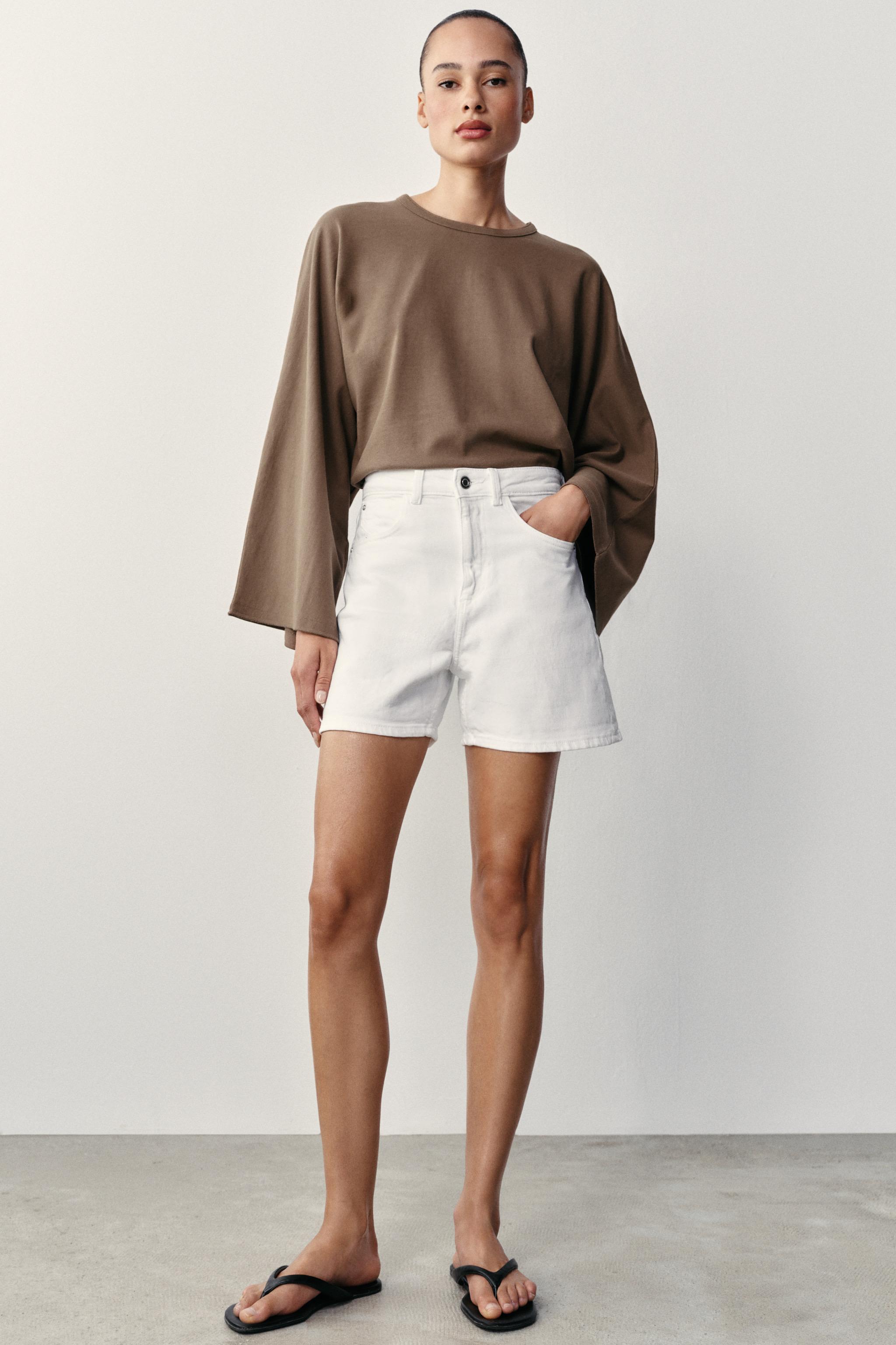 Z1975 Mom Fit Shorts - White - 4