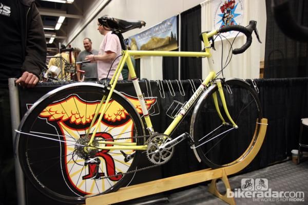 This Rebolledo road bike has standard-reach calipers but still enough clearance for full fenders. Wide-range triple gearing makes for extra versatility, too.