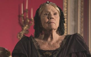 Throner... Dame Diana Rigg has gone from Game of Thrones to Victoria's throne room?