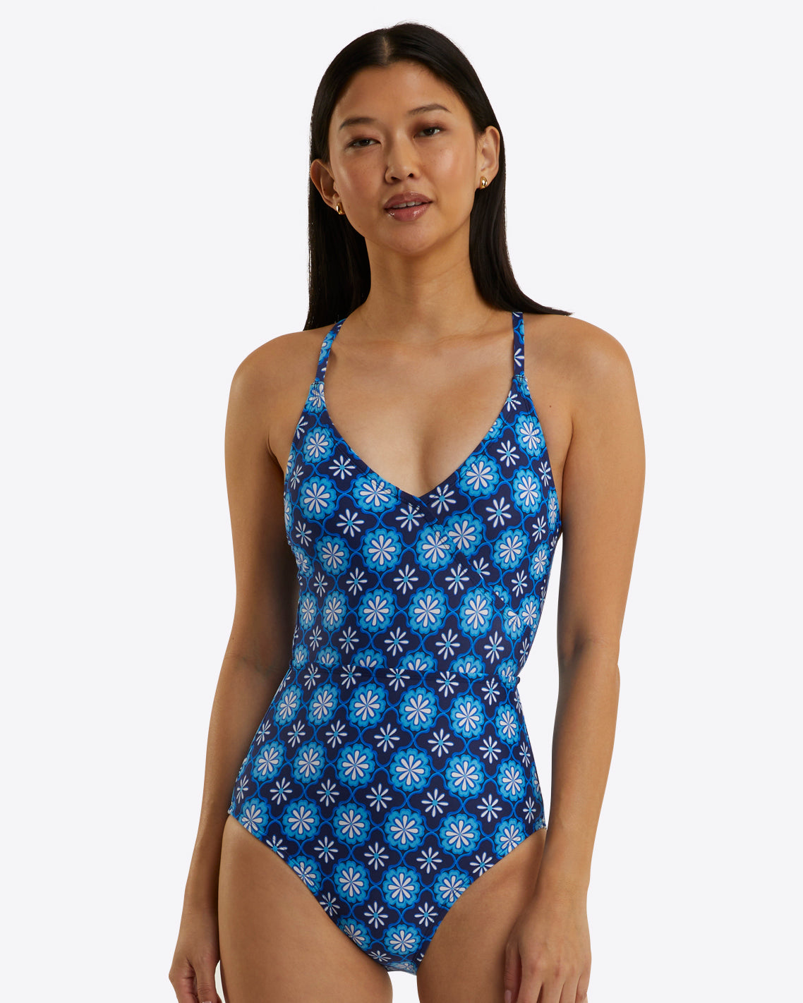 Crossover One Piece Swimsuit