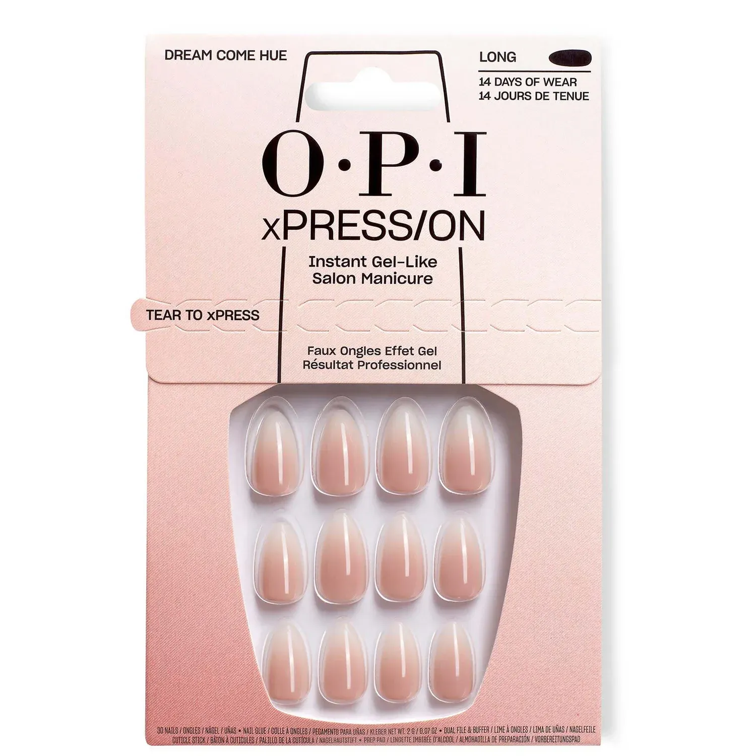 Opi'm Dreaming Xpress/on Artificial Nails - Dream Come Hue
