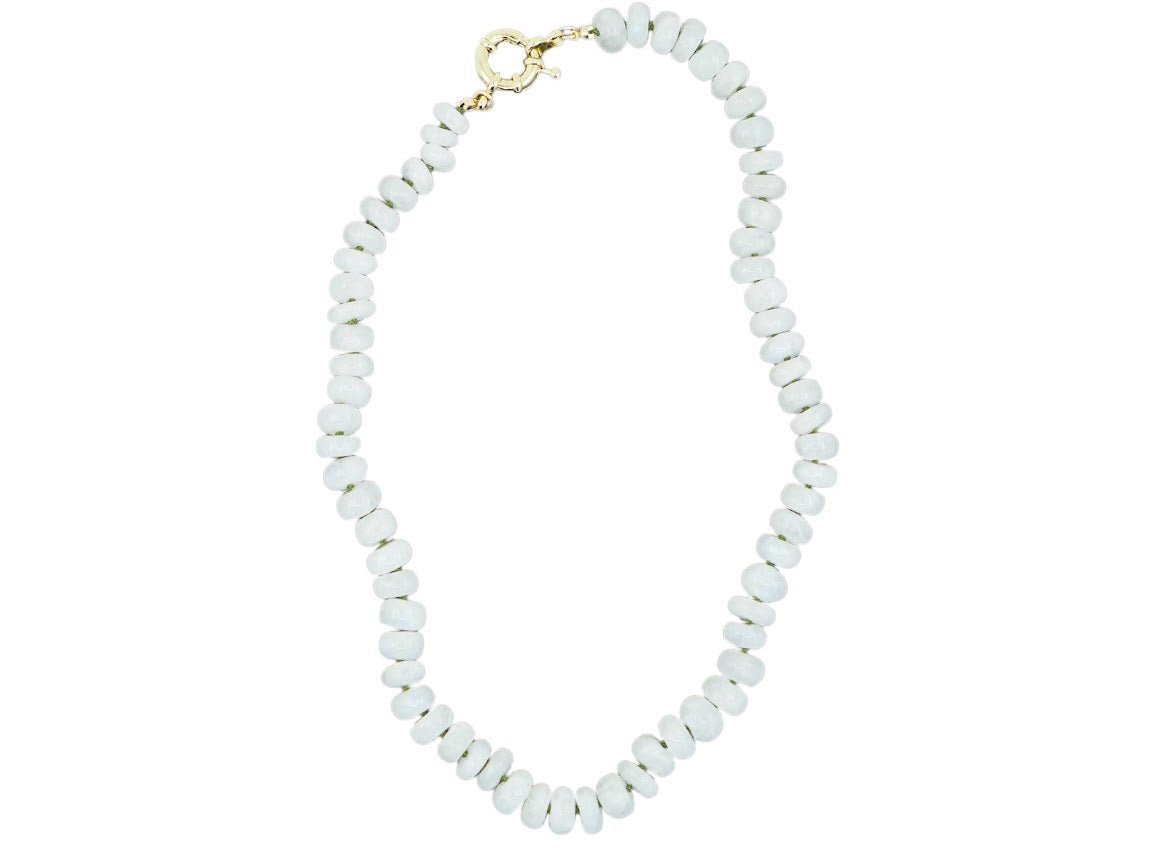 Rainbow Moonstone Strand Necklace - 18