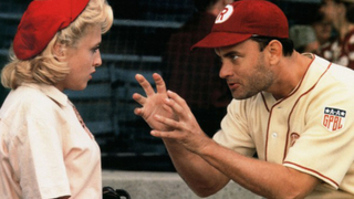 Bitty Schram and Tom Hanks in A League of their own