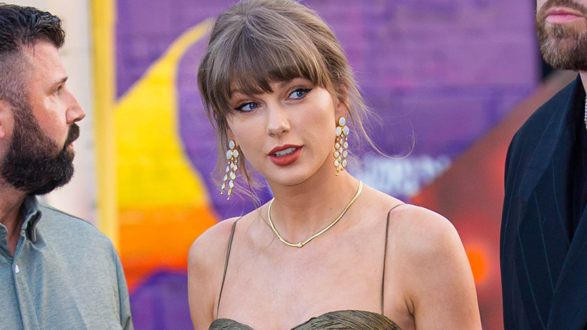 Taylor Swift wore a mermaid-themed Zimmermann wedding guest dress in Greece