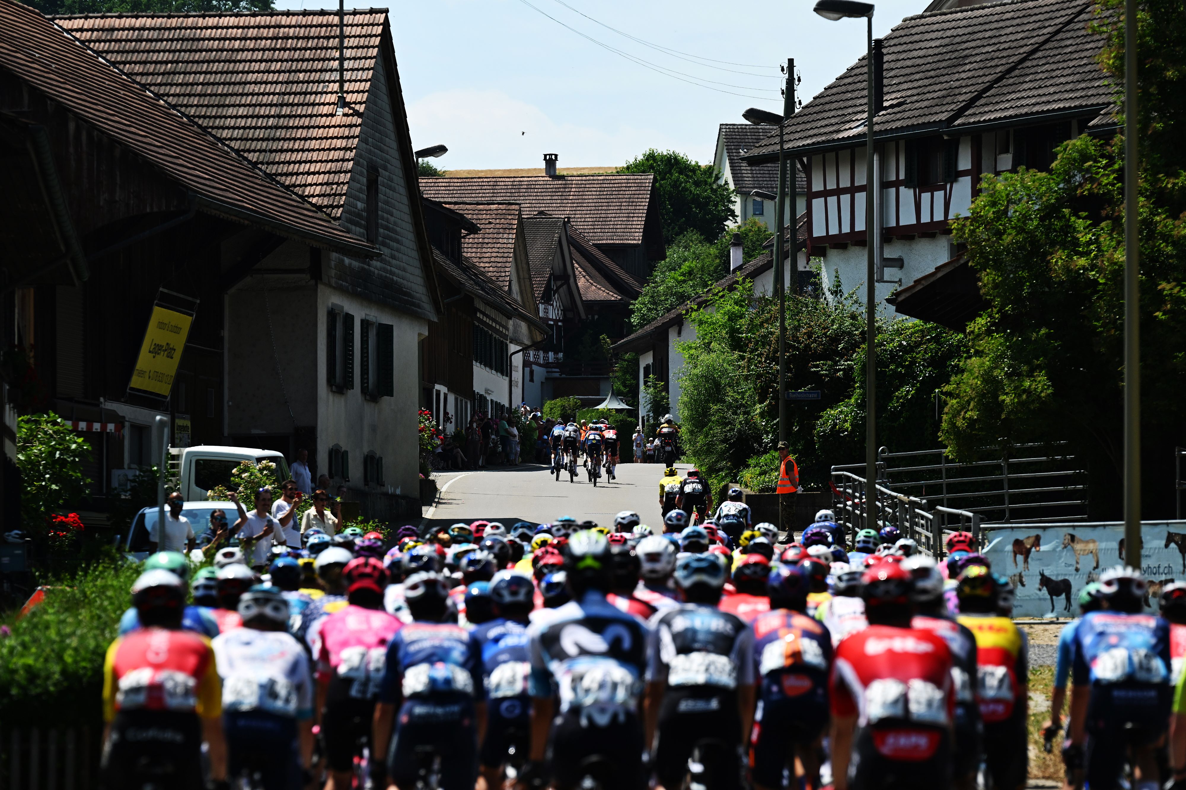 Attacks off the front of the Tour de Suisse men 2025 peloton on stage 7