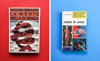 Two abstract colour book covers