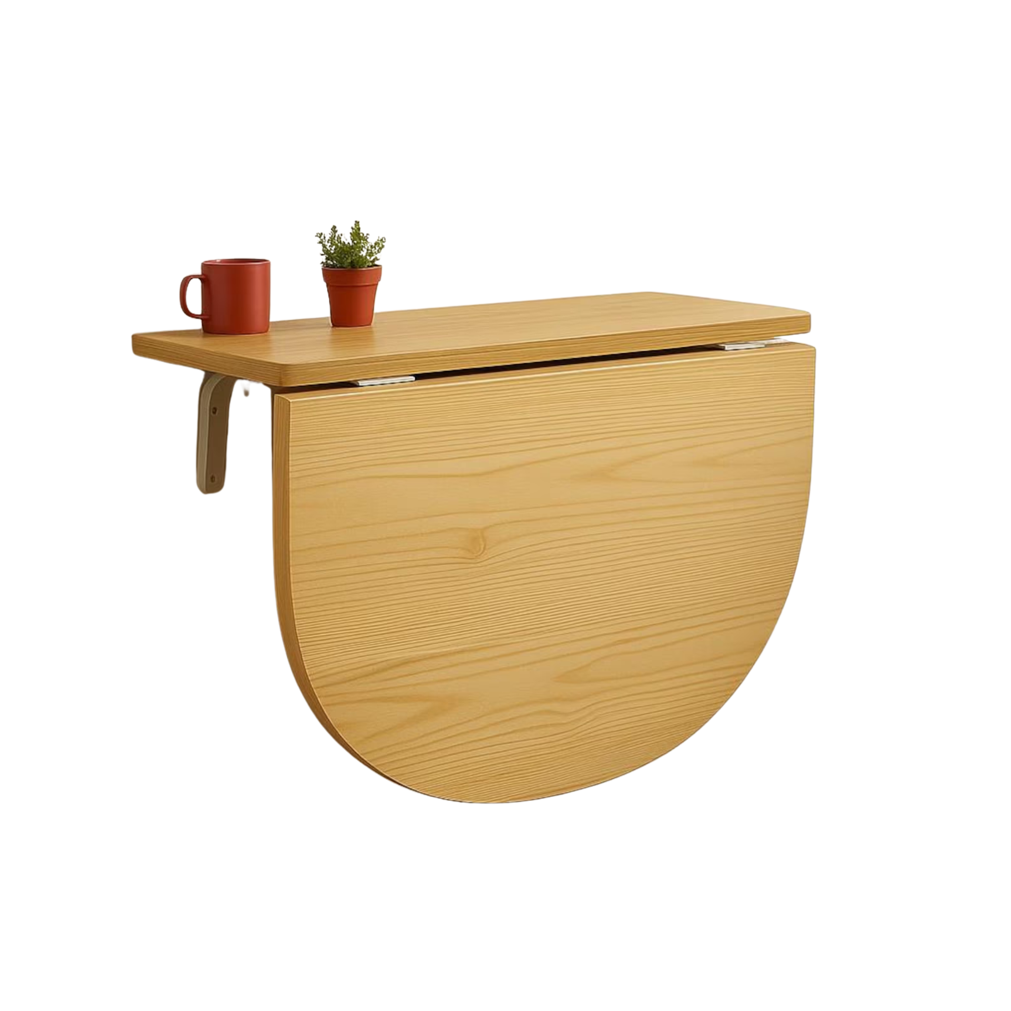 a wall mounted foldable table