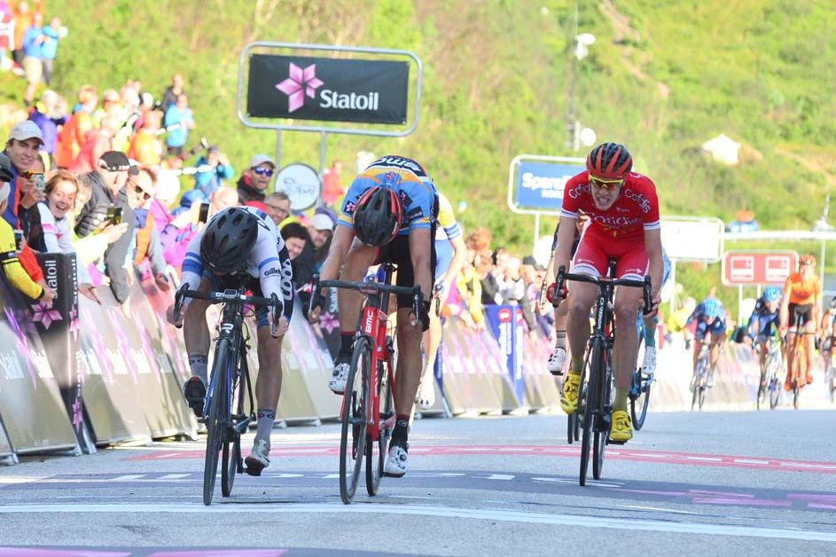 August Jensen came from a long way back to beat Dylan Teuns