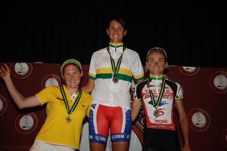 Women's podium (L-R): Anriette Schoeman (Nashua Ladies Team), Cherise Taylor (Team Nashua) and Jennie Stenerhag (Alriksson Cycle Team).